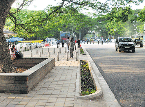 The upgraded footpath on St Mark's Road. DH PHOTO