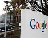A sign is posted outside of the Google headquarters January 21, 2010 in Mountain View, California. AFP