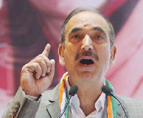 Ghulam Nabi Azad , pti file photo