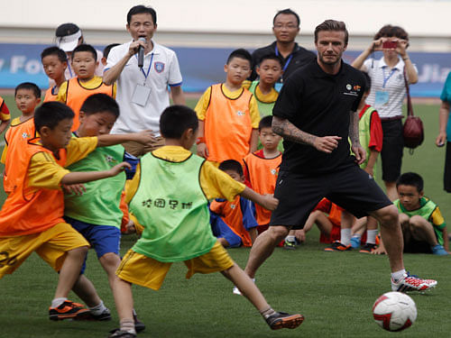 Former soccer star David Beckham. Reuters file photo