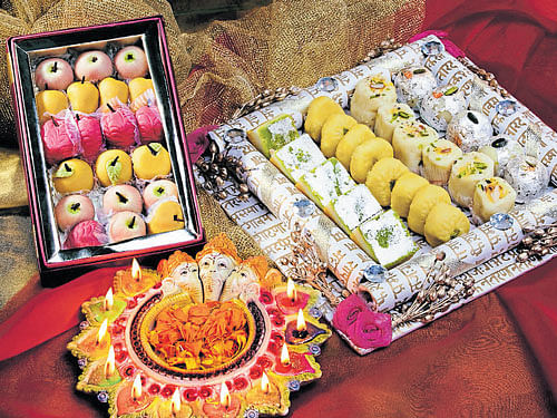 Assorted delights 'Deepavali' sweets are flooding the market.