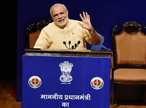 Participating in the Delhi Economics Conclave 2015, the prime minister said his government seeks to roll out inclusive reforms that will lead to better lives for people and not just grab headlines. PTI file photo