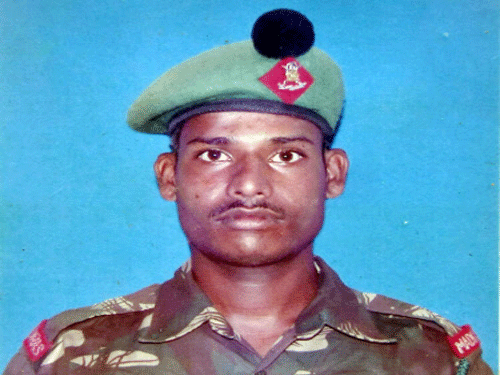 Hanamanthappa, who hails from Karnataka, was found alive on Monday, buried under 25 feet of snow for six days after an avalanche hit his post at an altitude of 19,600 feet close to the Line of Control (LoC) with Pakistan. The temperature at that altitude was minus 45 degrees Celsius. PTI File Photo.