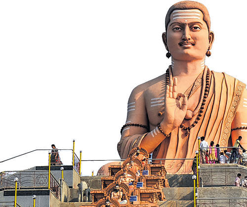 legacy The  statue of  Basaveshwara; Photo by author