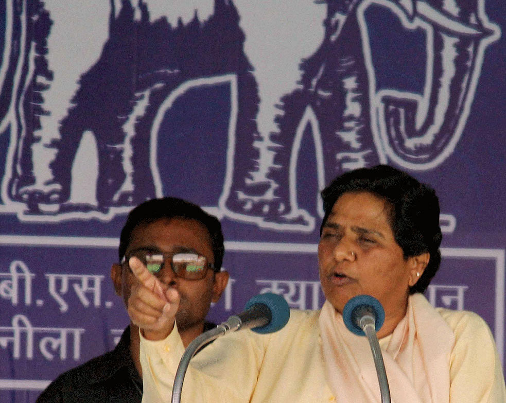 The BSP cadre including senior functionaries have intensified their poll campaign across the state after the visit of party national president Mayawati on Monday. PTI file photo