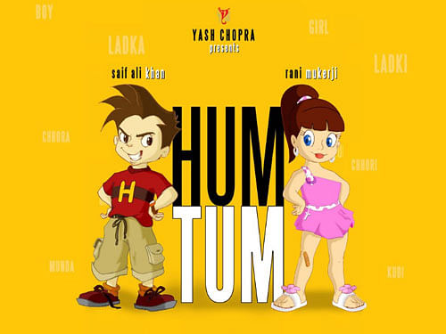 Actors Saif Ali Khan and Rani Mukerji's hit romantic comedy "Hum Tum" completed 12 years today.