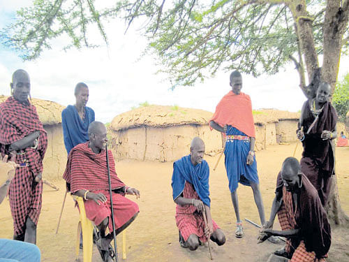 basic The Masai use sticks & elephant dung to make fire. Photo by author