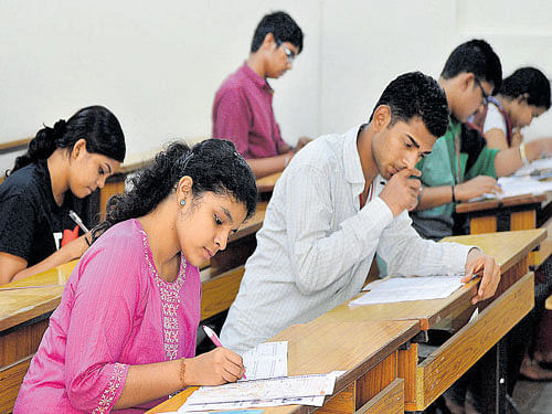 Hitherto, students who failed SSLC or II PU examination had to prepare on their own or attend private coaching. Rules did not permit them to attend regular classes in high school or college.  DH file photo
