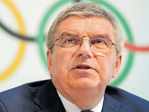 IOC chief Thomas Bach.