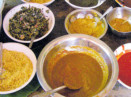 A DIVERSE RANGE A spread of Malnad preparations