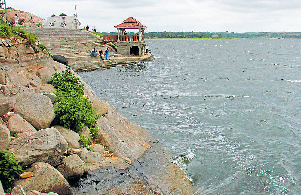 picturesque Thondanur Lake in Mandya district.