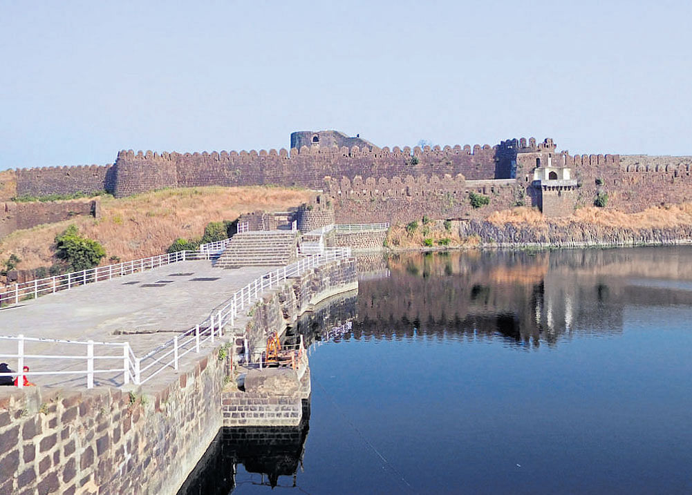 The dam inside the Naldurg fort. Mrityunjay Bose