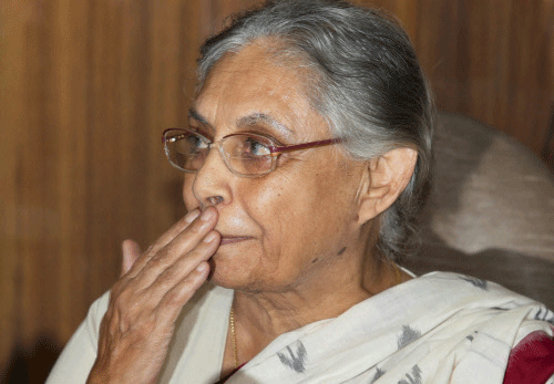Former Delhi CM Sheila Dikshit. PTI file photo