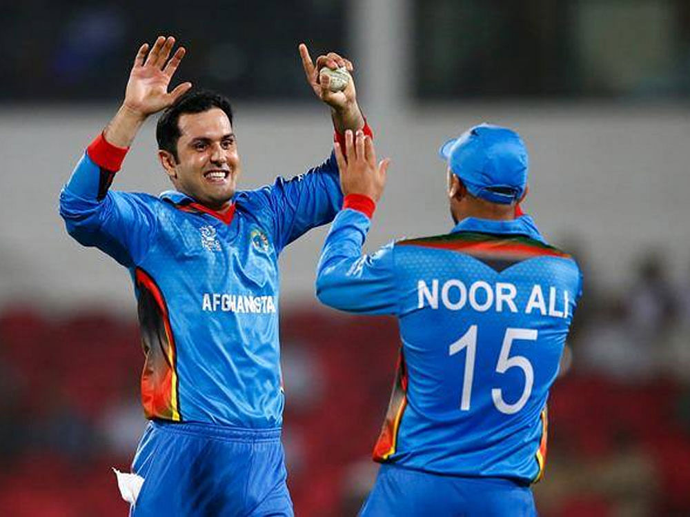 Both Nabi and Khan players were bought by Sunrisers Hyderabad, for Rs 30 lakh and Rs four crore respectively. Five cricketers from Afghanistan were included in the auction for the first time. Image twitter