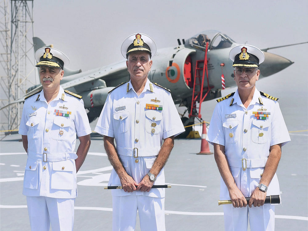 'New helicopters should have been inducted in naval fleet by 2008-09, but they have not arrived yet. The ships, such as INS Chennai, INS Kochi and INS Delhi are already commissioned, but they are moving without new helicopters. The demand is in excess of 100 (choppers) and we have a requirement of multi-role helicopters (MRH),' the Flag Officer Commanding-in-Chief of the Western Naval Command told reporters here. PTI file photo