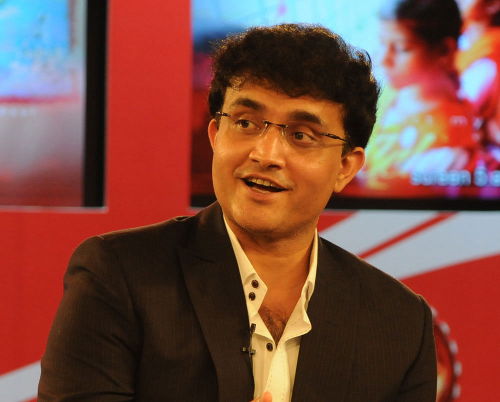Former captain Sourav Ganguly. DH File photo.