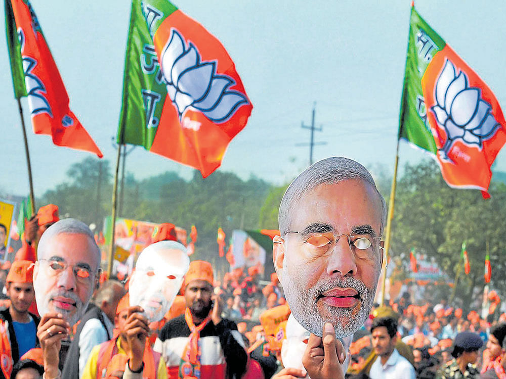 The results of the elections, which were fought under party chief Amit Shah, show that the BJP has been able to dispel the perception of being a party of upper castes only as now it commands the support of all sections of the society, including Dalits, they said. PTI file photo