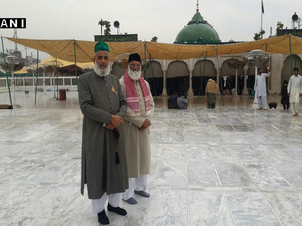 According to official sources in New Delhi, Asif Nizami, the chief priest, and Nazim Nizami had gone to visit the famous Daata Darbar shrine in Lahore and were to catch a flight from there to Karachi yesterday. Picture courtesy ANI