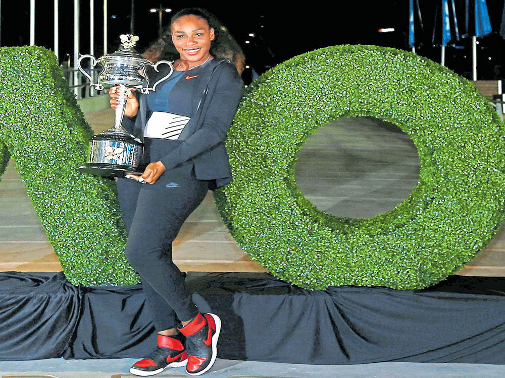 turning a page: Serena Williams' announcement of pregnancy has created a tizzy in the sporting world. afp