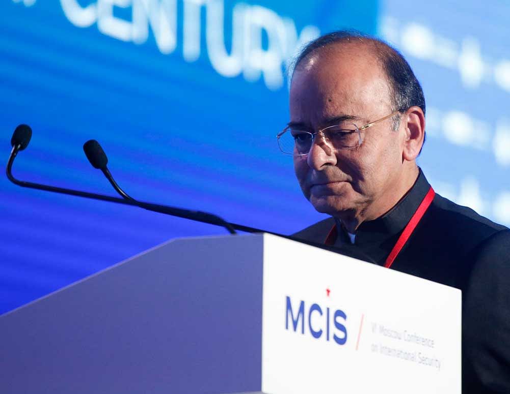 ndia's Defence Minister Arun Jaitley attends the annual Moscow Conference on International Security (MCIS) in Moscow, Russia. Reuters Photo