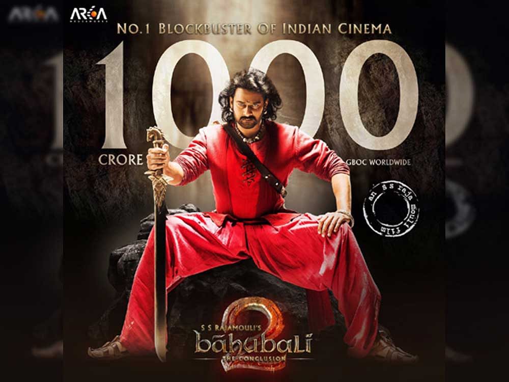 Bahubali 2 has collected Rs 1000 crore in Indian and overseas markets combined in just ten days, therefore becoming the highest grossing Indian movie ever.