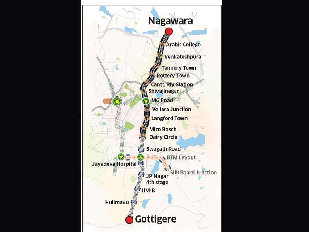 Rs 3,700-cr loan likely for Nagawara-Gottigere line