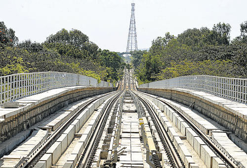 The Bangalore Metro Rail Corporation has set 2020 as the deadline for Phase 2, which includes the Gottigere-Nagawara line, which is a prerequisite for providing Metro service to the airport.  DH file photo