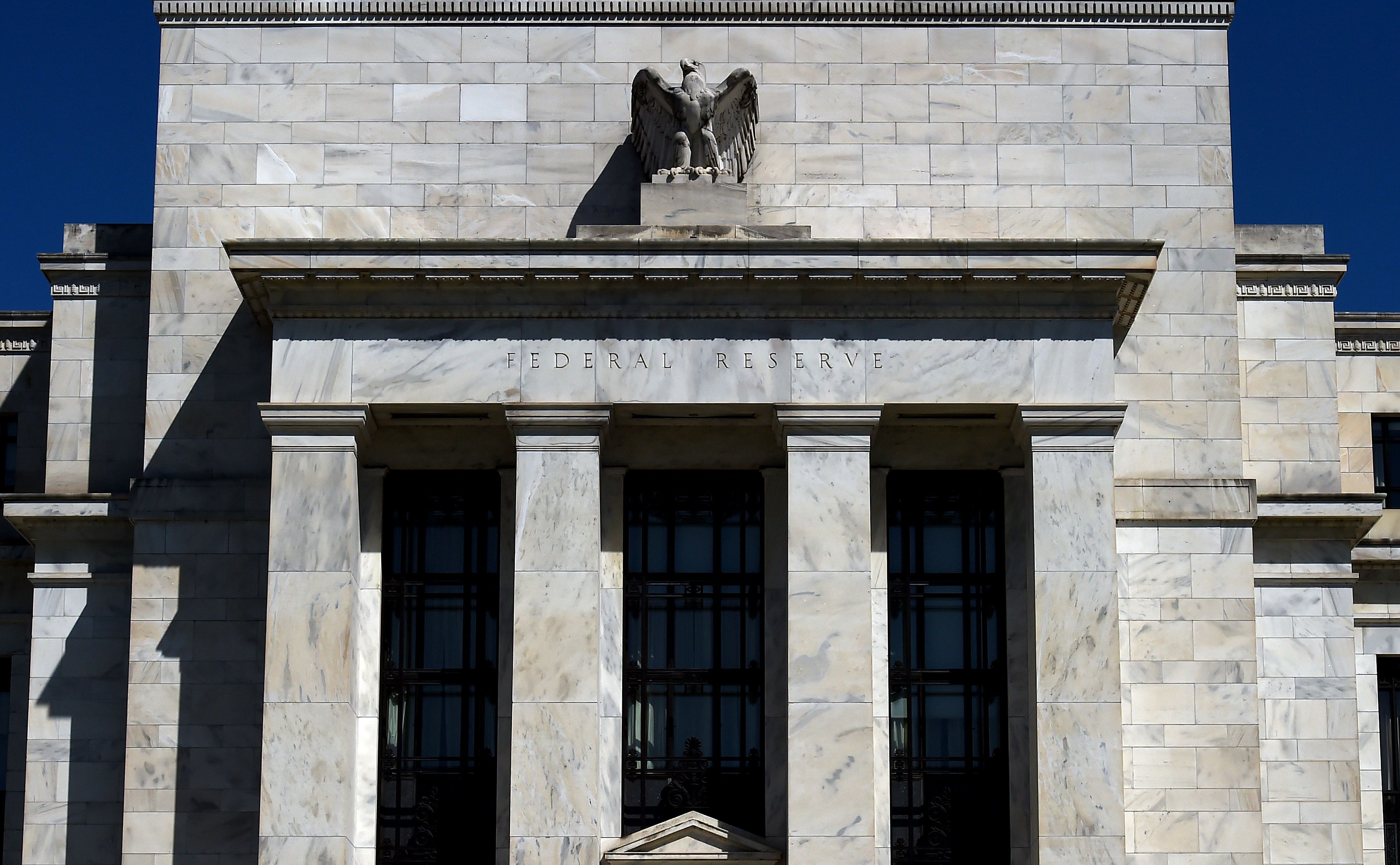The Federal Reserve building in Washington, DC. (Credit: AFP)