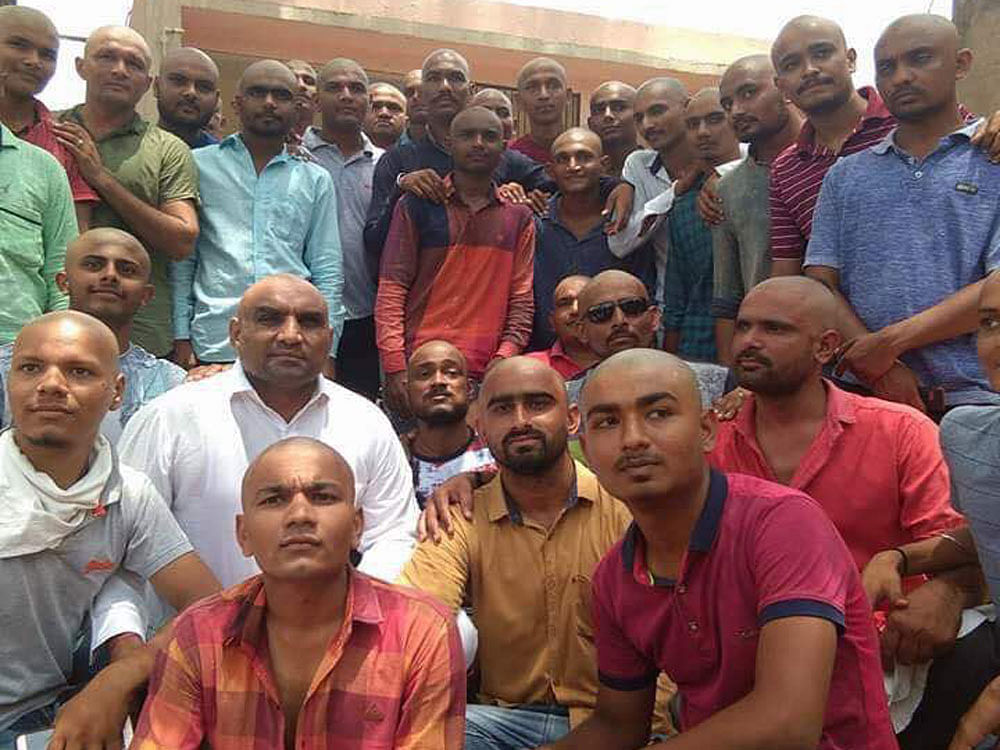 The Patidar community tonsured their heads to protest Ketan Patel's death and vowed to send the hair to the CM.