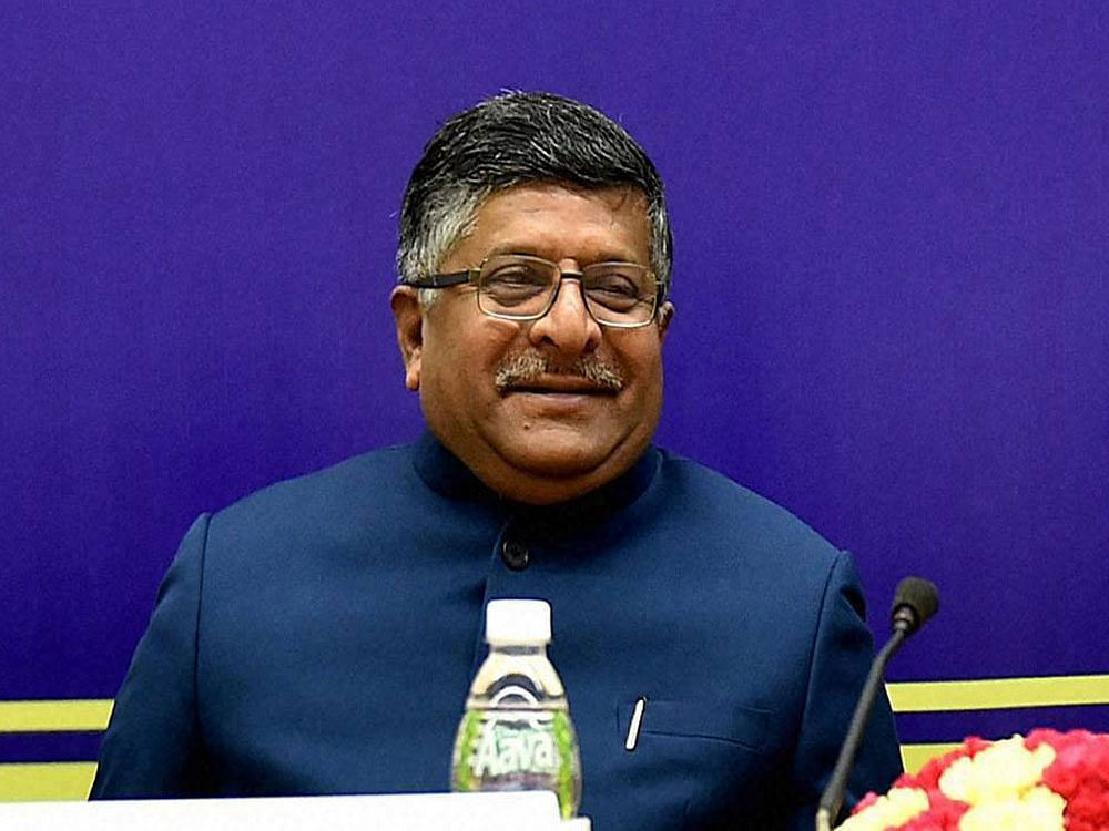 Prasad said the government was very cognizant about the security of the cyber world and was taking pro-active steps for its protection. PTI File Photo