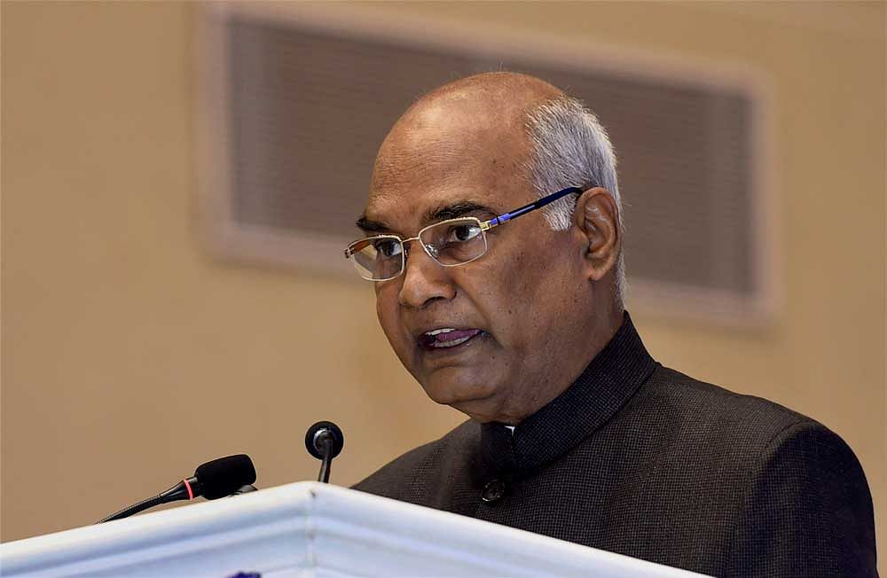 President Ram Nath Kovind addresses during the presentation of National Safety Awards (Mines) for the years 2013 & 2014, in New Delhi. Kovind insisted on moving to a culture of 'prevention' from the current culture of 'reaction' in India. PTI photo.