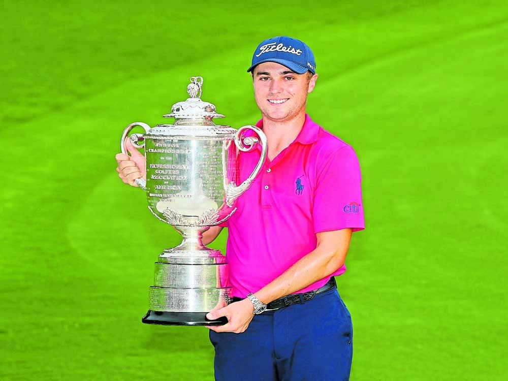 ANOTHER NEW CHAMP: Justin Thomas realised his childhood dream when he won the PGA Championship last Sunday. AFP