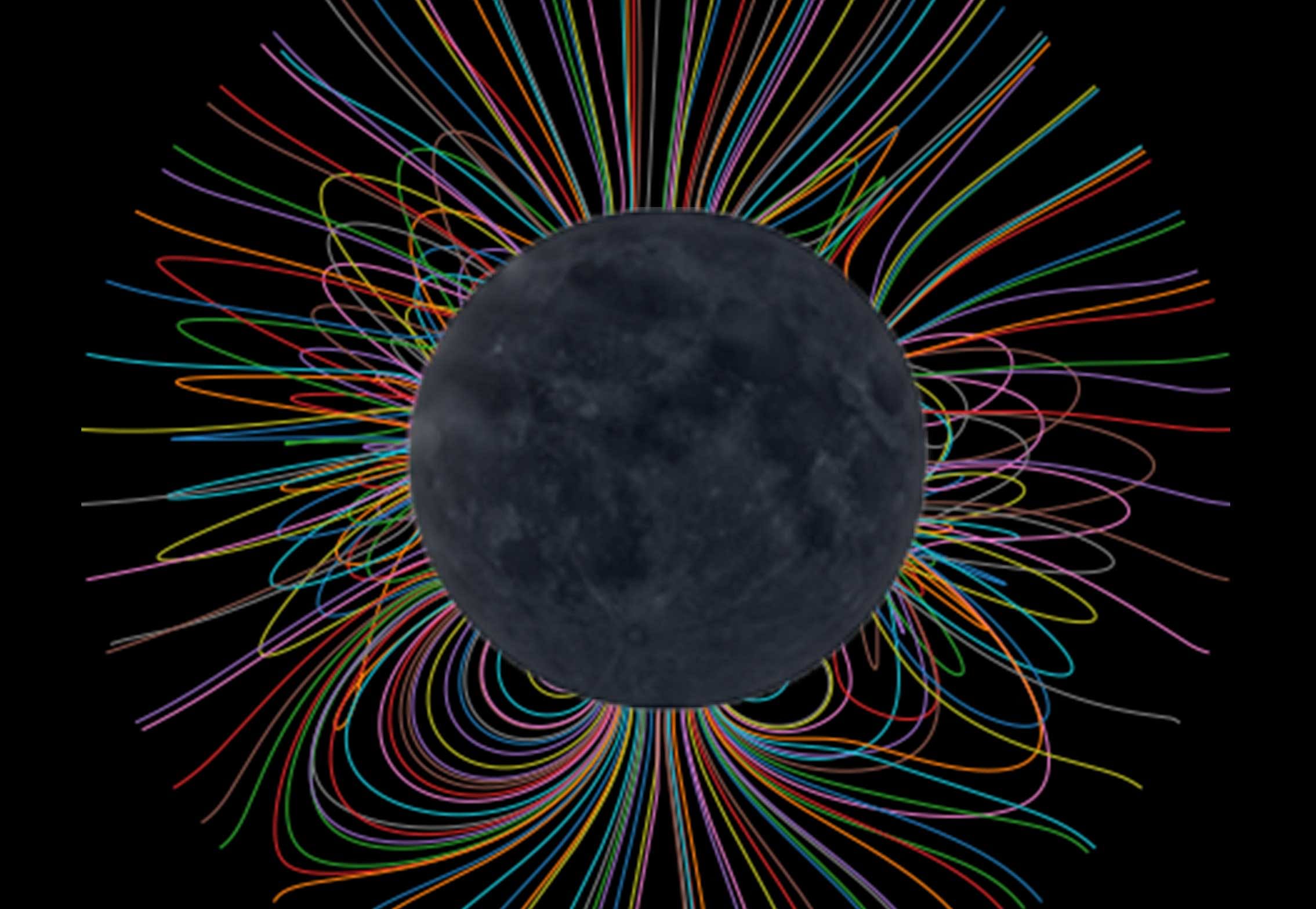 Predicted magnetic field structure of the Sun's Corona during the 21st August solar eclipse. Picture courtesy IISER