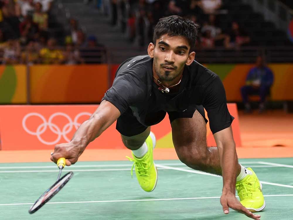 It was a nervy start for Srikanth in his campaign opener as he missed few points but his smart play at the net and some precise smashes helped the Indian to enter the break at 11-6. file photo