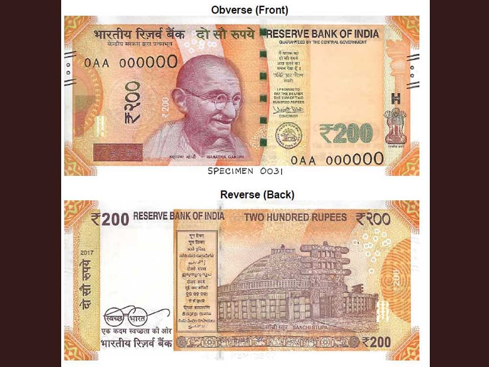 Bright yellow Rs 200 note to be out tomorrow: RBI