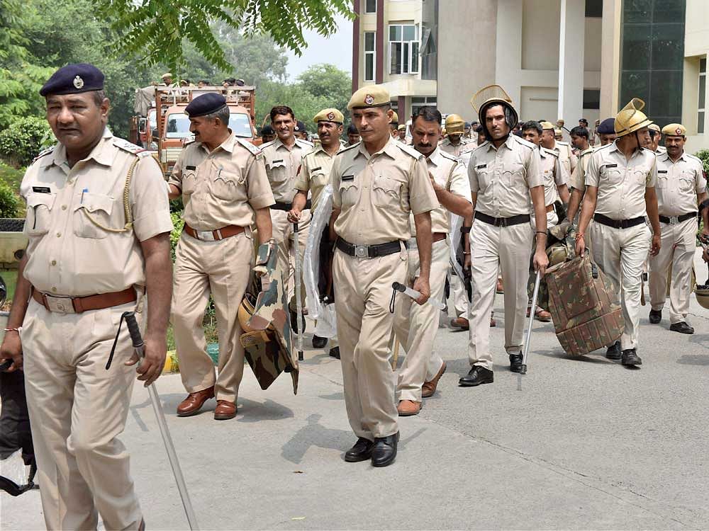 The police are managing a strict cordon on the Panipat-Kairana and Karnal-Meerut highways. PTI file photo.