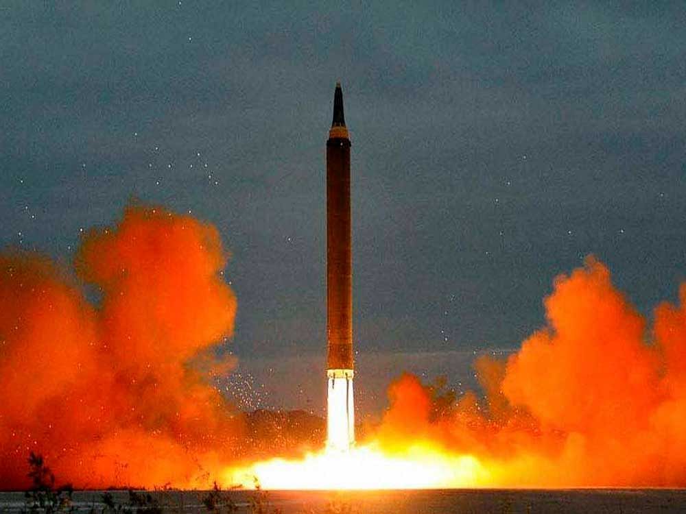 The apparent test came just hours after it claimed to have developed a hydrogen bomb that could be loaded into the country's new intercontinental ballistic missile. PTI file photo