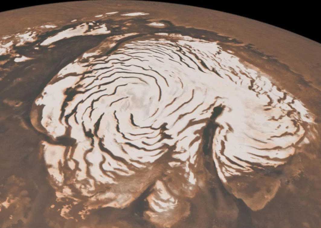 Detailed insight: Snow on Mars seems to have a much more exciting night life than researchers previously thought. Photo credit: NASA.