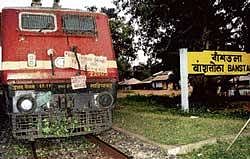 The Delhi-Bhubaneshwar Rajdhani Express that was train-jacked by Maoists in West Bengal on October 27, 2009.