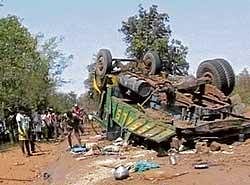 This is one of the scenes of many Maoist violent attacks in which the victims are civilians. Twenty-four passengers were killed in the Maoists attack on a jam-packed truck carrying civilians near Darbhaguda in Chhattisgarh four years ago.