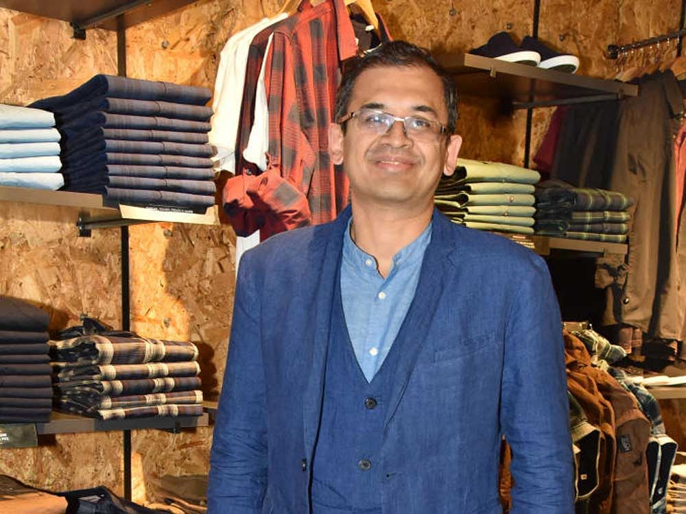 Myntra and Jabong CEO Ananth Narayanan at the Roadster store in Bengaluru. DH Photo by Janardhan B K
