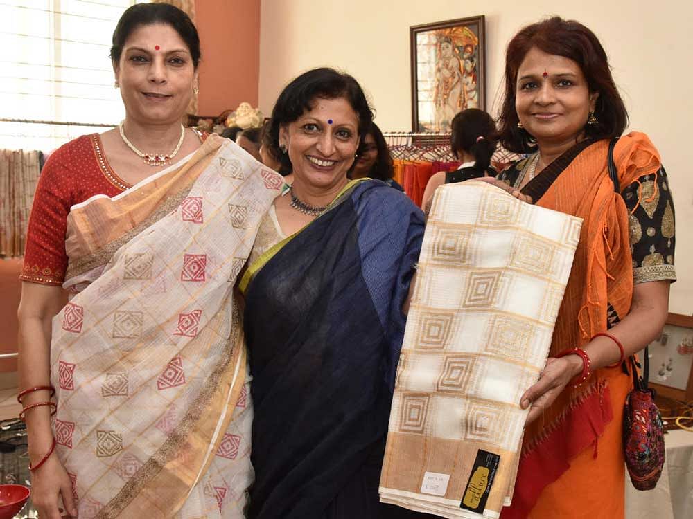 enterprising (From left)  Padmaja Bhandary,  Ambika Parchure and Neela Edwards.