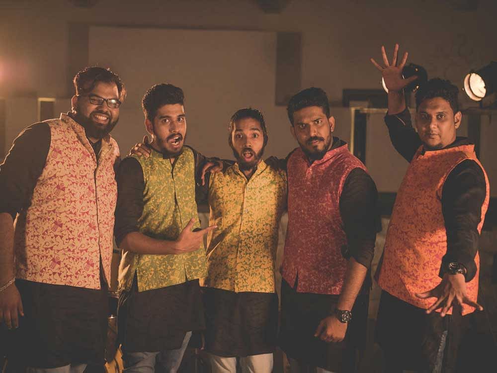 punk band Kiran, Aditya, Akshay, Neill and Mayur from 'Neill Braganza Music'.