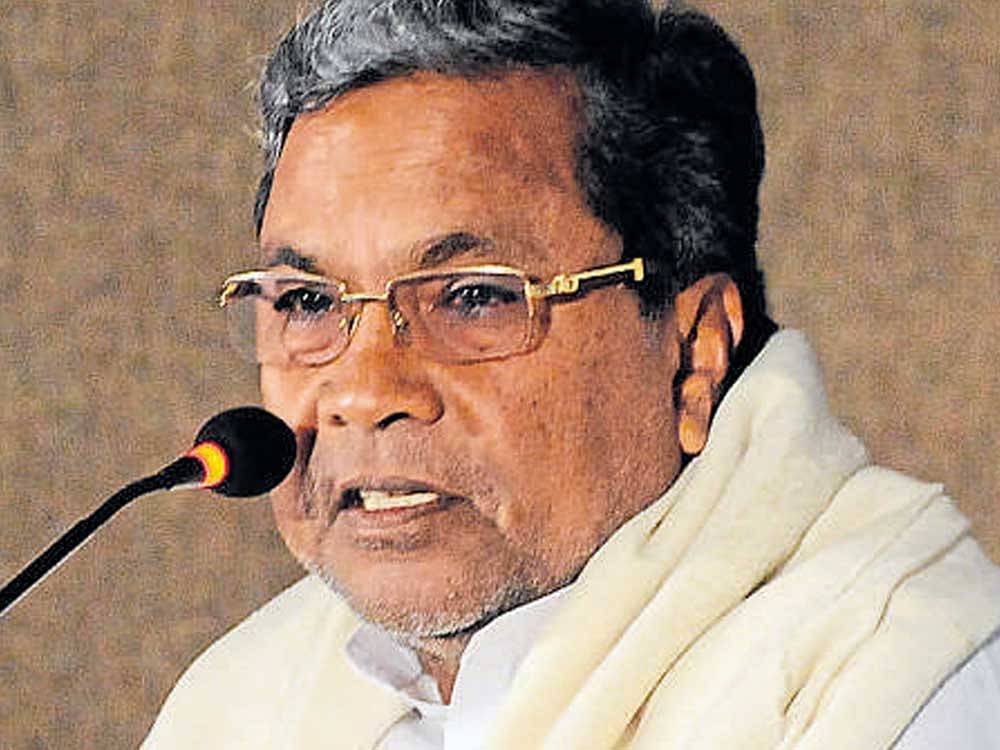 In picture: Chief Minister Siddaramaiah. File Photo.