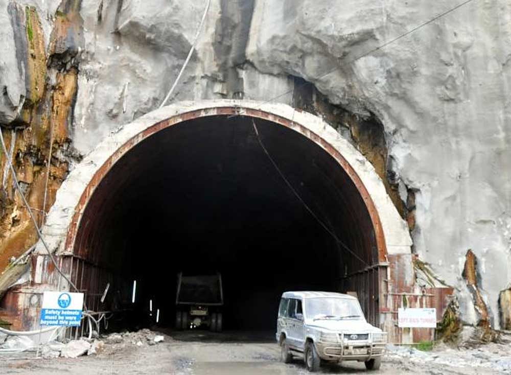 One of the tunnels of Kaleswaram. DH photo