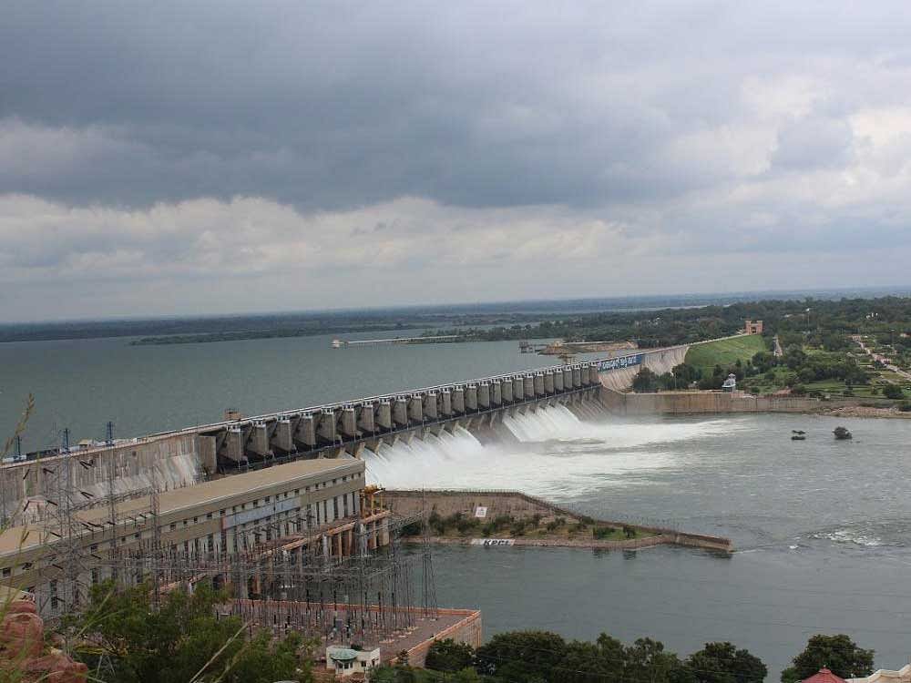 The inflow has been high due to heavy discharge from dams in Maharashtra and good showers in the Krishna basin of the state.
