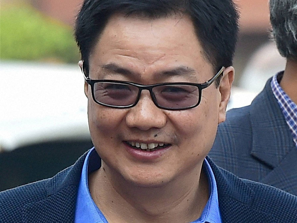 In picture: Union Minister of State for Home Affairs, Kiren Rijiju. Photo credit: PTI.