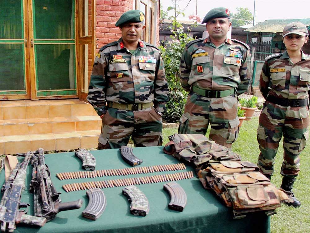 Security forces launched a search operation and busted the hideout in the forest area of Kupwara, a police official said. Representational Image. Photo credit: PTI.