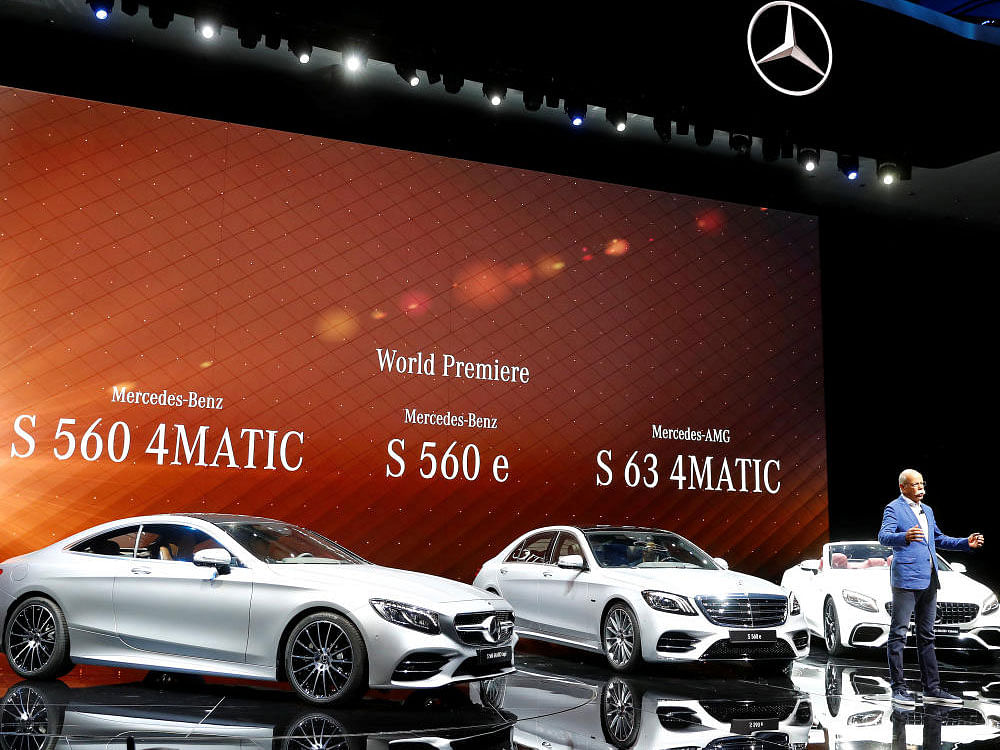 Zetsche, CEO of Mercedes car maker Daimler AG presents the new Mercedes S-class models during the Frankfurt Motor Show (IAA) in Frankfurt. Reuters Image