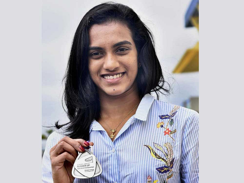 Olympic silver medallist shuttler P V Sindhu has been recommended for the prestigious Padma Bhushan, country's third highest civilian award, by the Sports Ministry here today.